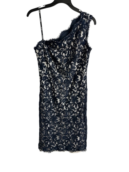 Tadashi Shoji Dresses & Skirts - Tadashi Shoji Navy One-Shoulder Lace Sheath Dress